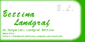 bettina landgraf business card